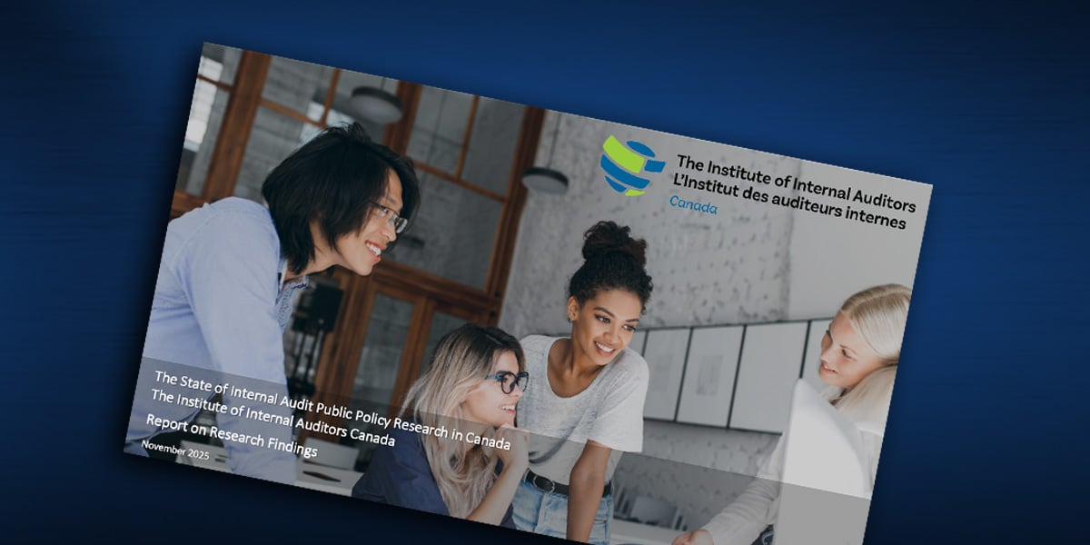 TThe State of Internal Audit Public Policy Research in Canada report cover