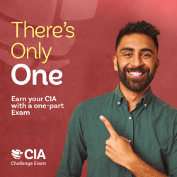 There's Only One Earn your CIA with a one-part exam
