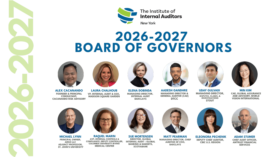The IIA NYC Chapter 2026-2027 Board of Governors