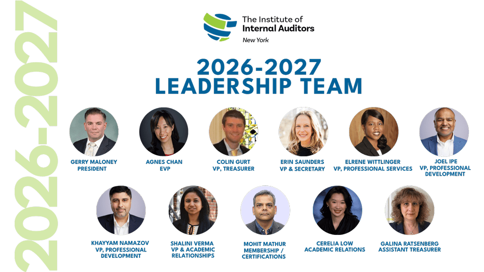 The IIA NYC Chapter 2026-2027 Leadership Team