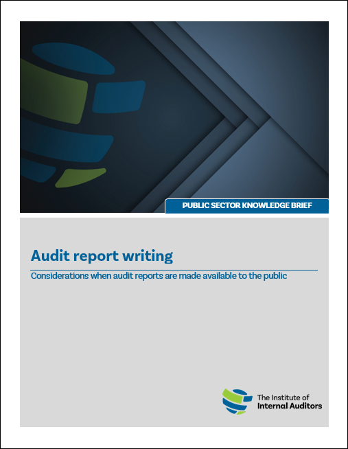 IIA Audit Report Writing - Considerations When Audit Reports Are Made Ava.png