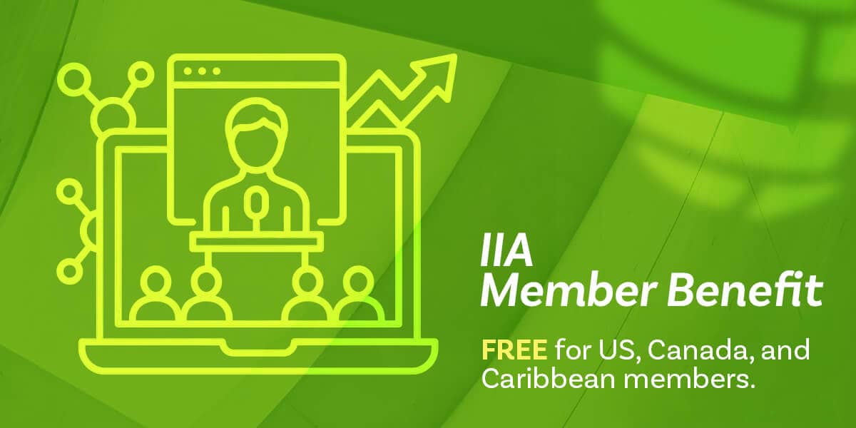 IIA Member Benefit Free for US, Canada, and Caribbean members.
