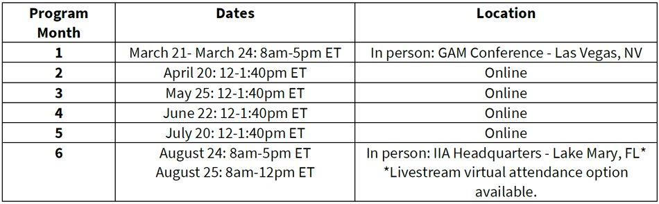2027 session dates