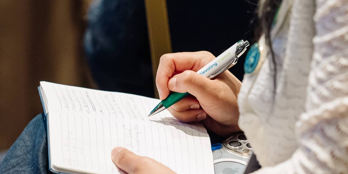 notepad writing