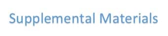 Supplemental Materials