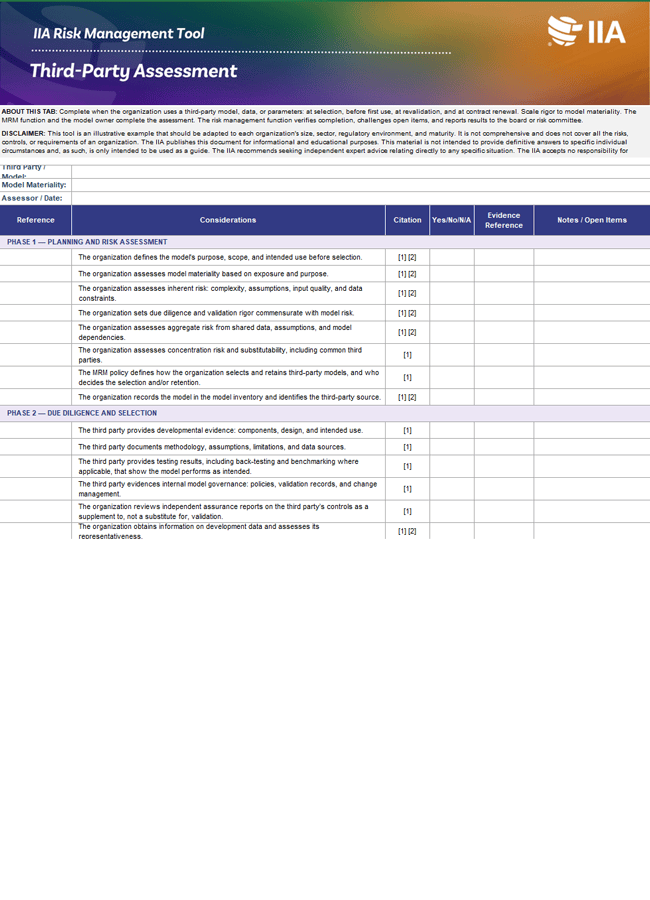 Third-Party Assessment
